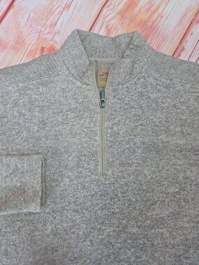 Telluride Clothing Gray 1/4 Zip Pullover Sweater Size Large